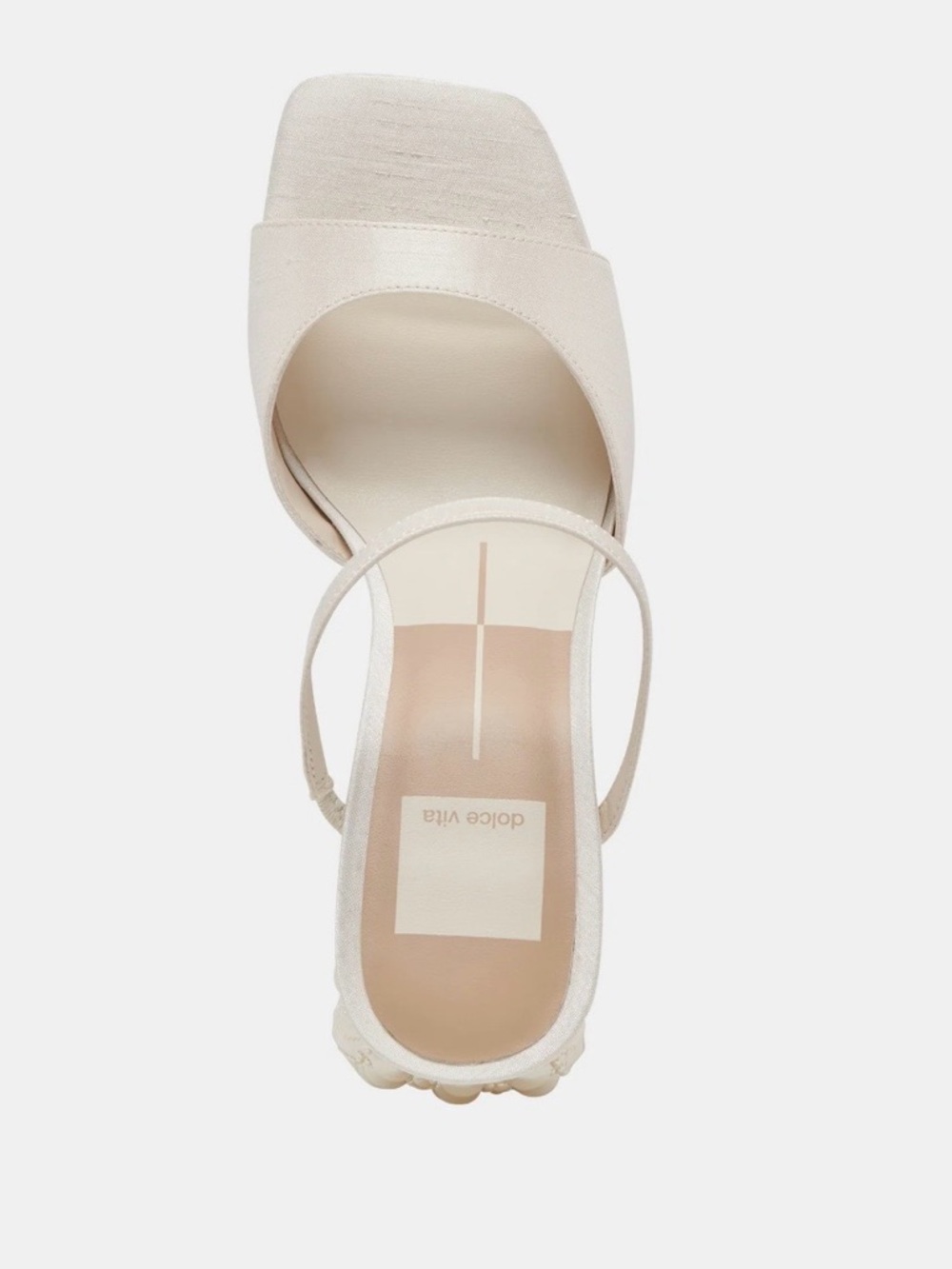 dolce vita Jemmy Pearl Heels in Vanilla Silk - Picture 5 of 10